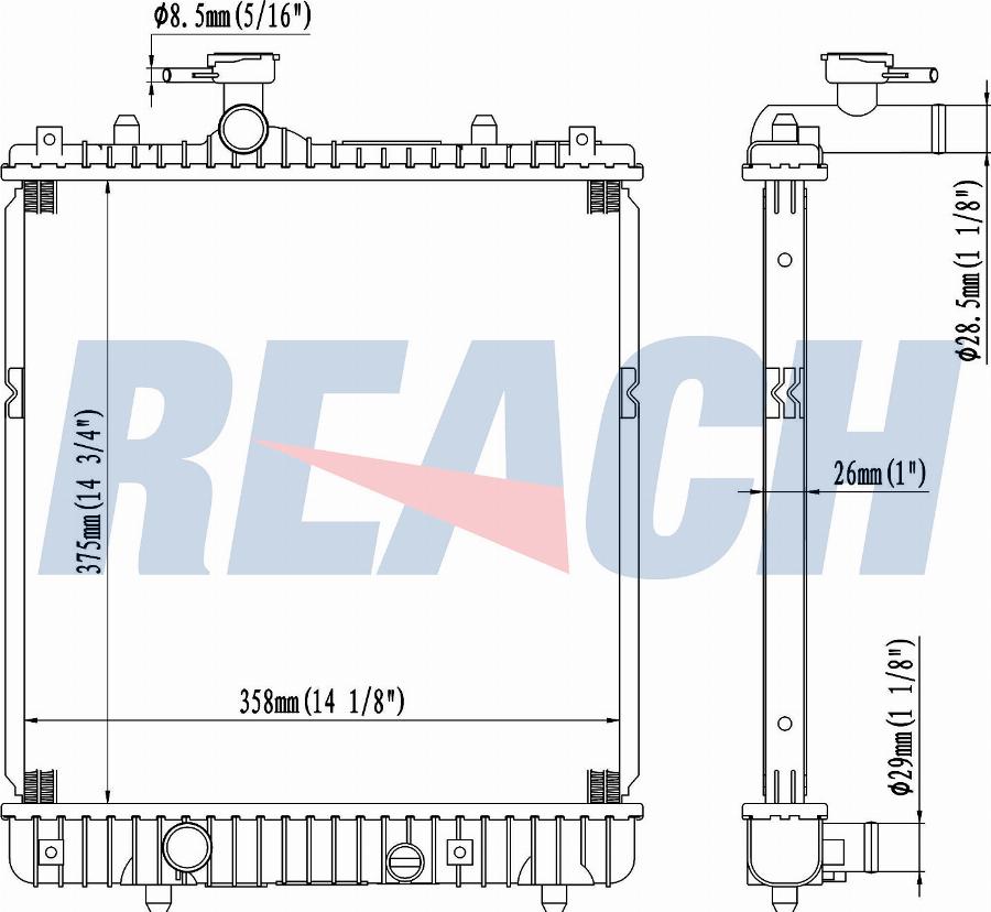 CARRO 020406300 - Radiator, engine cooling car-mod.net