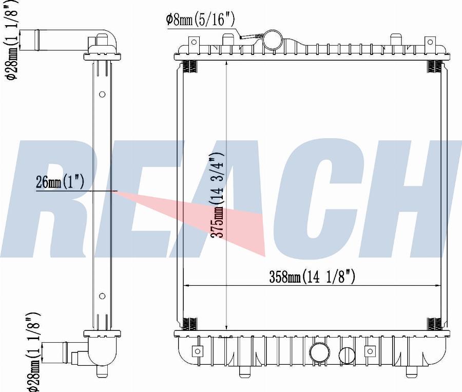 CARRO 033106325 - Radiator, engine cooling car-mod.net