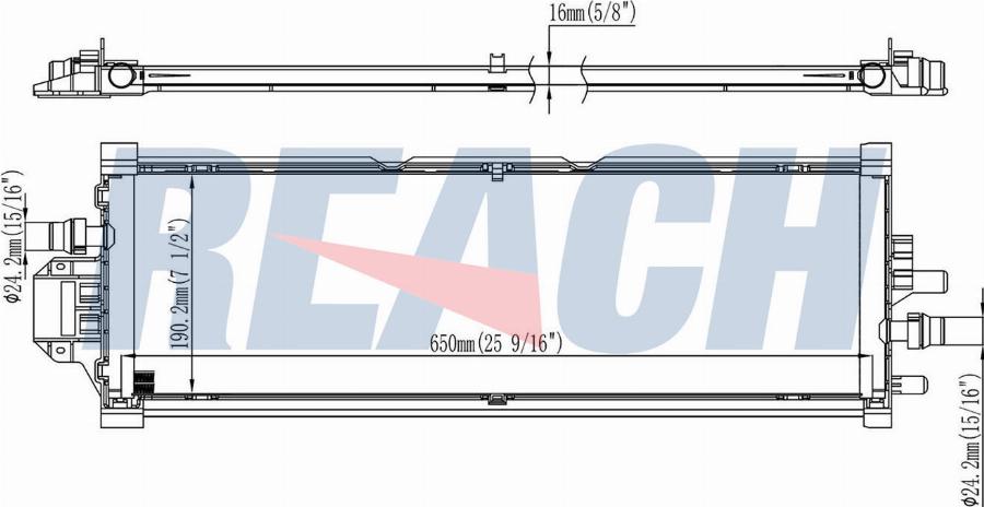 REACH 1.41.13900.416 - Radiator, engine cooling car-mod.net