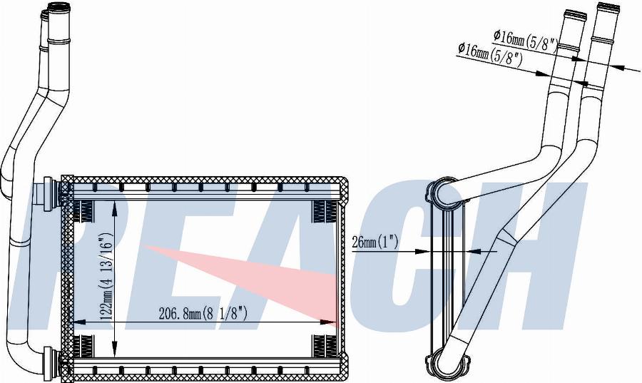 CARRO 026906500 - Heat Exchanger, interior heating car-mod.net