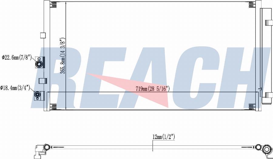 REACH 1.30.5193.PDH - Condenser, air conditioning car-mod.net