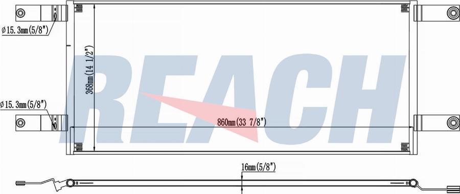 REACH 1.30.5310.P - Condenser, air conditioning car-mod.net