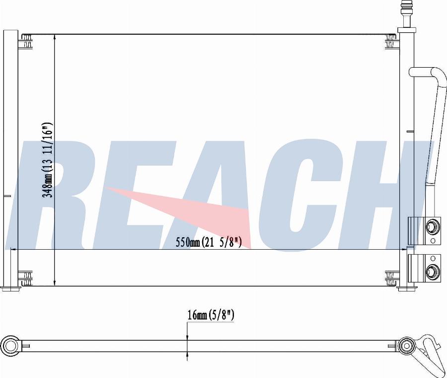REACH 1.30.0469.P - Condenser, air conditioning car-mod.net