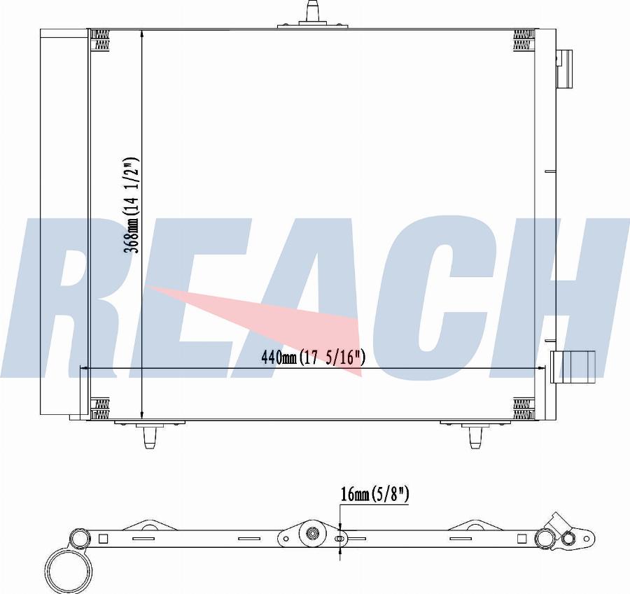 REACH 1.30.0477.PD - Condenser, air conditioning car-mod.net
