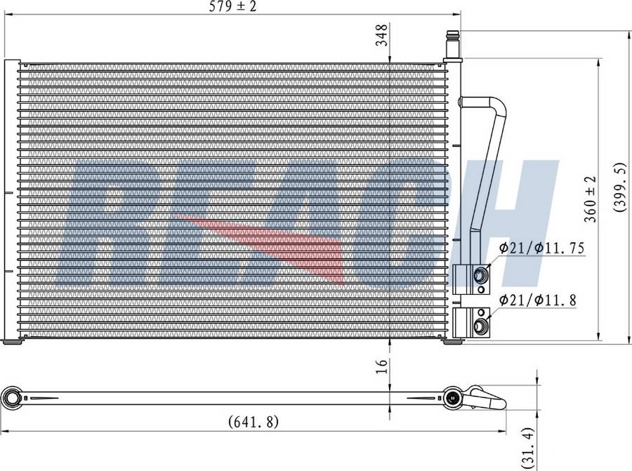 REACH 1.30.0193.P - Condenser, air conditioning car-mod.net