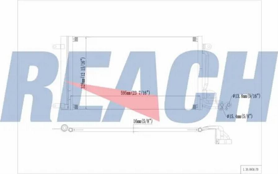 REACH 1.30.0850.PD - Condenser, air conditioning car-mod.net