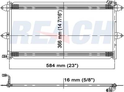 REACH 1.30.0770.P - Condenser, air conditioning car-mod.net