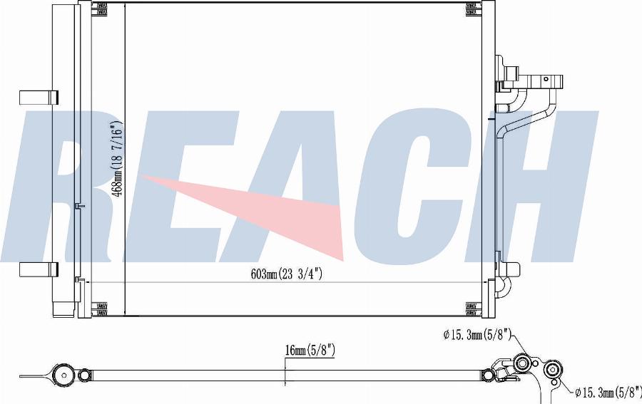 REACH 1.31.4480.PD - Condenser, air conditioning car-mod.net