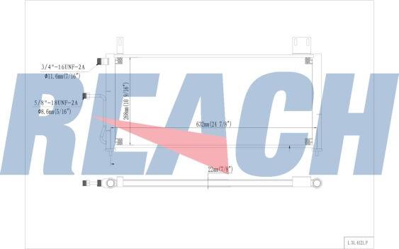 REACH 1.31.4121.P - Condenser, air conditioning car-mod.net