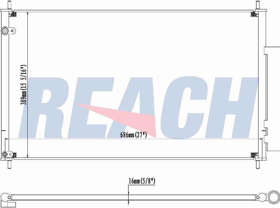 REACH 1.31.3397.PDH - Condenser, air conditioning car-mod.net