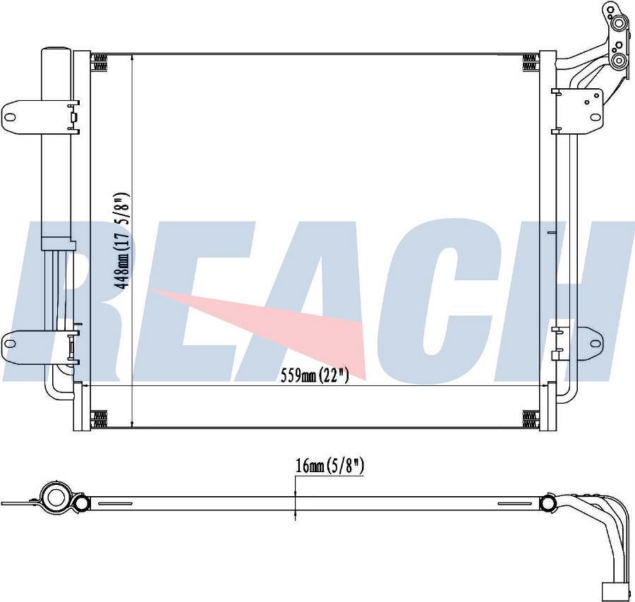 REACH 1.31.3775.PD - Condenser, air conditioning car-mod.net