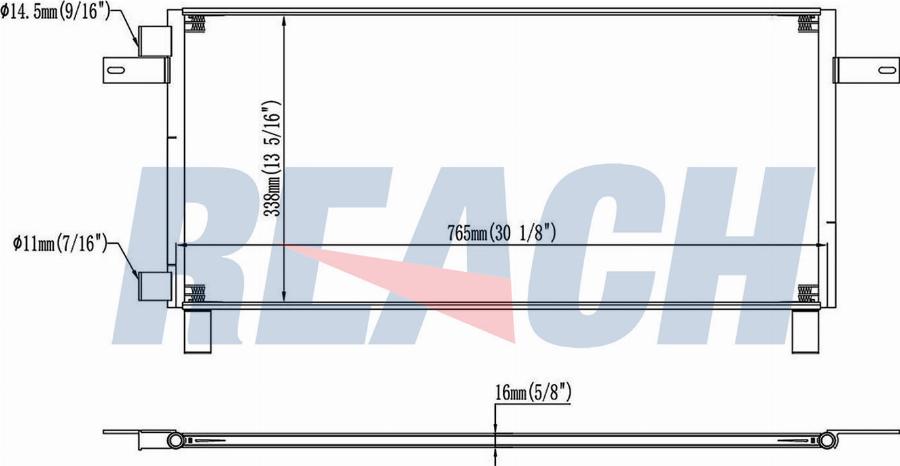 REACH 1.32.0994.P - Condenser, air conditioning car-mod.net