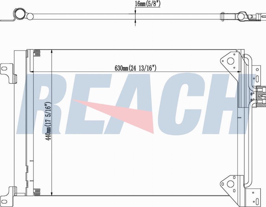 REACH 1.32.2120.PD - Condenser, air conditioning car-mod.net