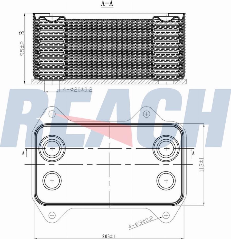 REACH 1.24.10328 - Oil Cooler, engine oil car-mod.net
