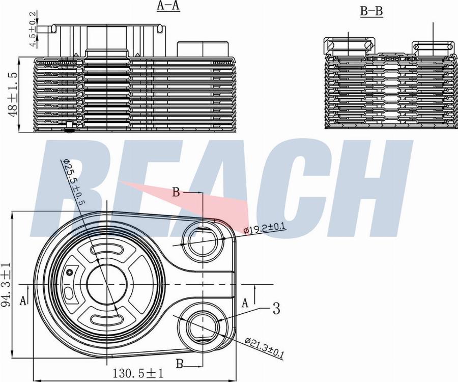 REACH 1.24.11012 - Oil Cooler, engine oil car-mod.net