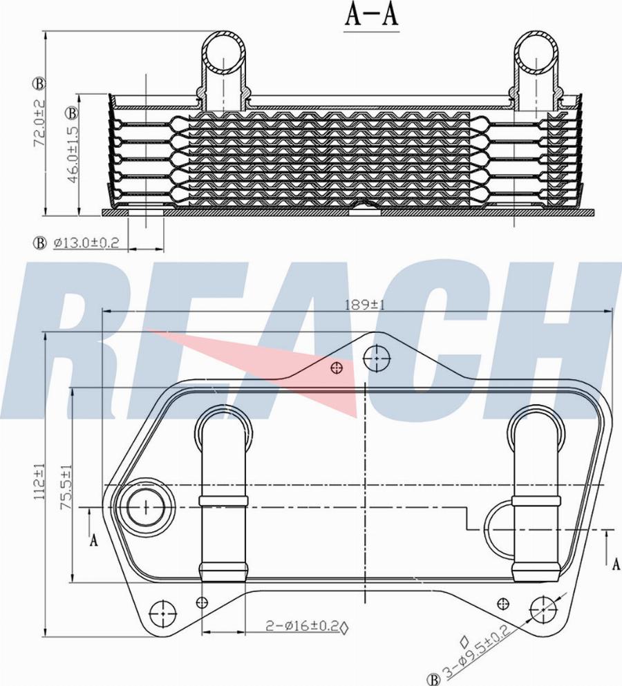 REACH 1.24.11033 - Oil Cooler, engine oil car-mod.net