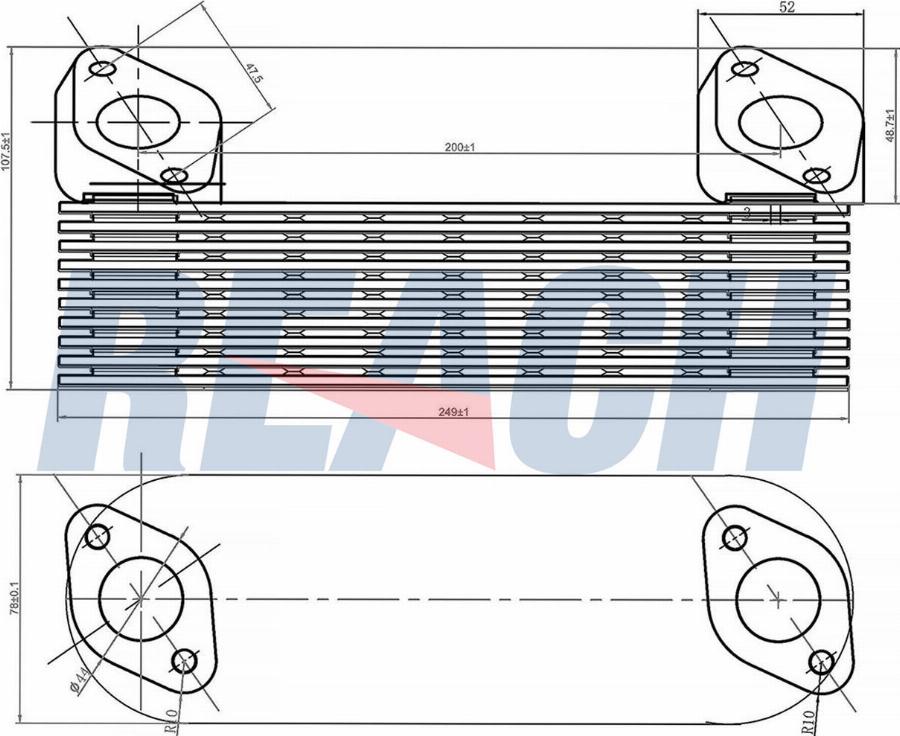 REACH 1.24.11151 - Oil Cooler, engine oil car-mod.net