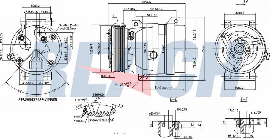 REACH 1.74.20407 - Compressor, air conditioning car-mod.net