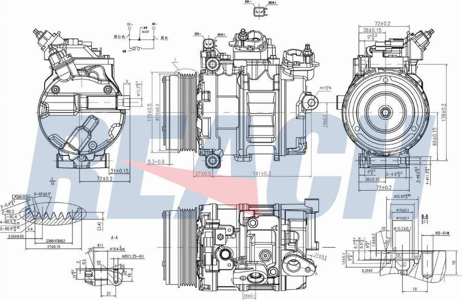 REACH 1.74.20415 - Compressor, air conditioning car-mod.net