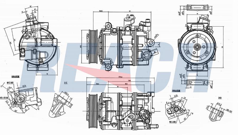 REACH 1.74.20846 - Compressor, air conditioning car-mod.net