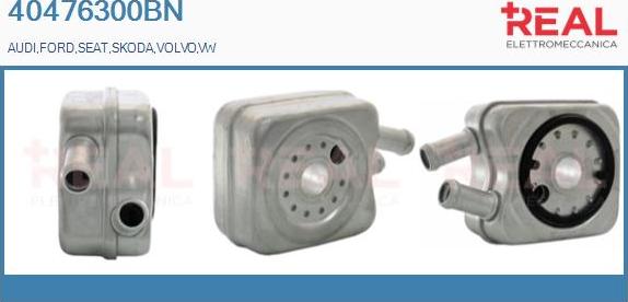 REAL 40476300BN - Oil Cooler, engine oil car-mod.net