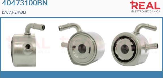 REAL 40473100BN - Oil Cooler, engine oil car-mod.net