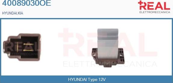 REAL 40089030OE - Resistor, interior blower car-mod.net