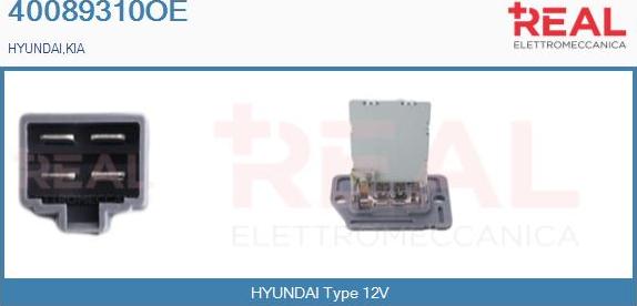 REAL 40089310OE - Resistor, interior blower car-mod.net
