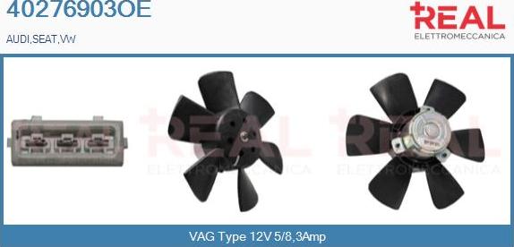 REAL 40276903OE - Fan, radiator car-mod.net