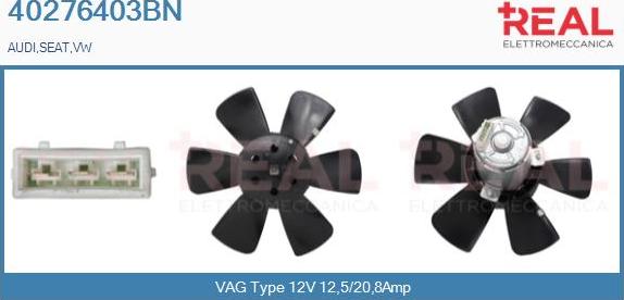 REAL 40276403BN - Fan, radiator car-mod.net
