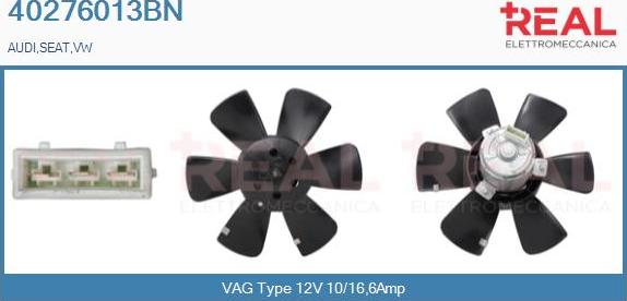 REAL 40276013BN - Fan, radiator car-mod.net