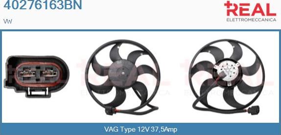 REAL 40276163BN - Fan, radiator car-mod.net