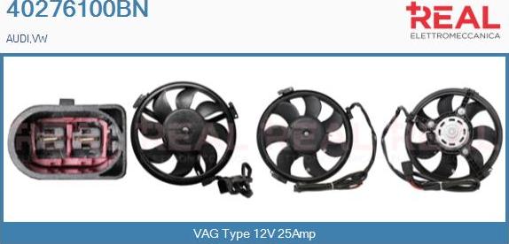 REAL 40276100BN - Electric Motor, radiator fan car-mod.net