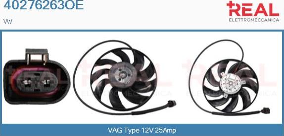 REAL 40276263OE - Fan, radiator car-mod.net