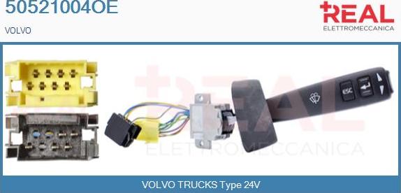 REAL 50521004OE - Steering Column Switch car-mod.net