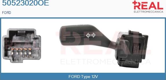 REAL 50523020OE - Steering Column Switch car-mod.net