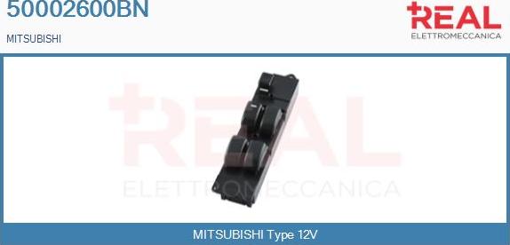 REAL 50002600BN - Switch, window regulator car-mod.net