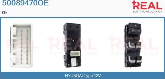 REAL 50089470OE - Switch, window regulator car-mod.net