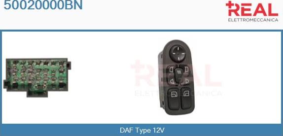 REAL 50020000BN - Switch, window regulator car-mod.net