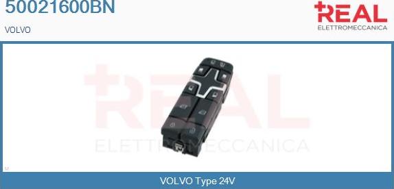 REAL 50021600BN - Switch, window regulator car-mod.net