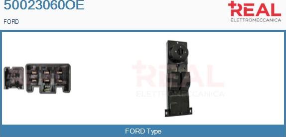 REAL 50023060OE - Switch, window regulator car-mod.net
