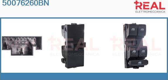 REAL 50076260BN - Switch, window regulator car-mod.net
