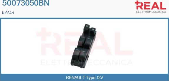 REAL 50073050BN - Switch, window regulator car-mod.net