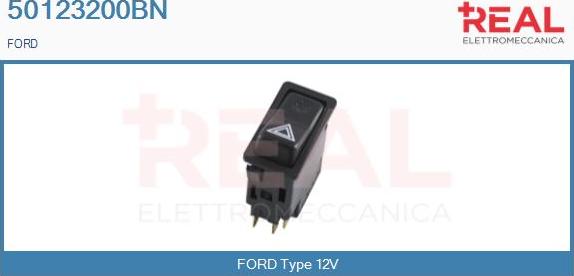 REAL 50123200BN - Hazard Light Switch car-mod.net