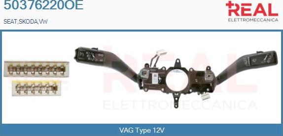 REAL 50376220OE - Steering Column Switch car-mod.net
