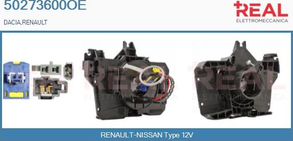 REAL 50273600OE - Clockspring, airbag car-mod.net