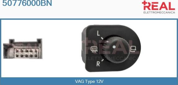 REAL 50776000BN - Switch, mirror adjustment car-mod.net