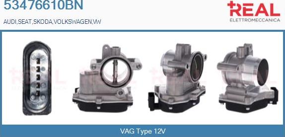 REAL 53476610BN - Throttle body car-mod.net