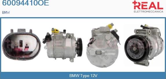 REAL 60094410OE - Compressor, air conditioning car-mod.net