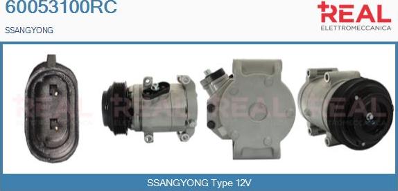 REAL 60053100RC - Compressor, air conditioning car-mod.net